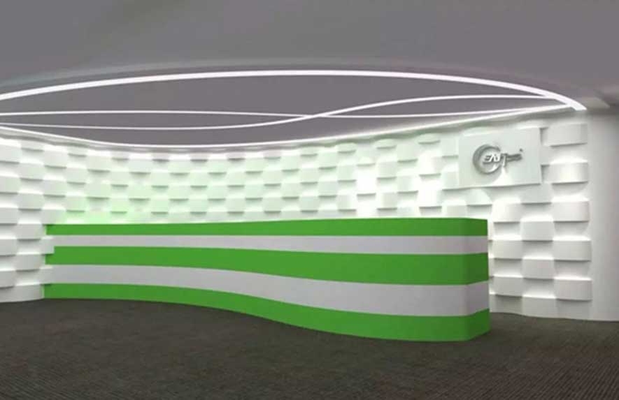 2.0弧形鋁單板背景墻